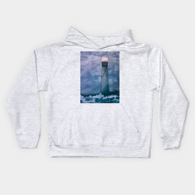 Tiffany Lighthouse (The Refrigerator Commission) Kids Hoodie by MooreMythos